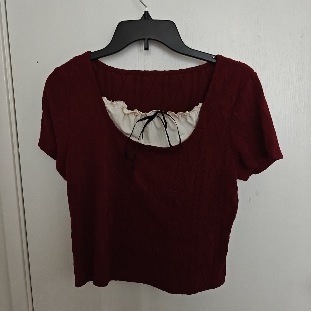 Elegant Red Women's Top